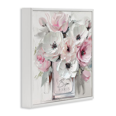 Blush Pink Bisou Bouquet Framed Giclee Art, design by Annabelle Hall