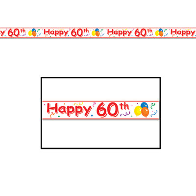 Happy "60th" Birthday Party Tape