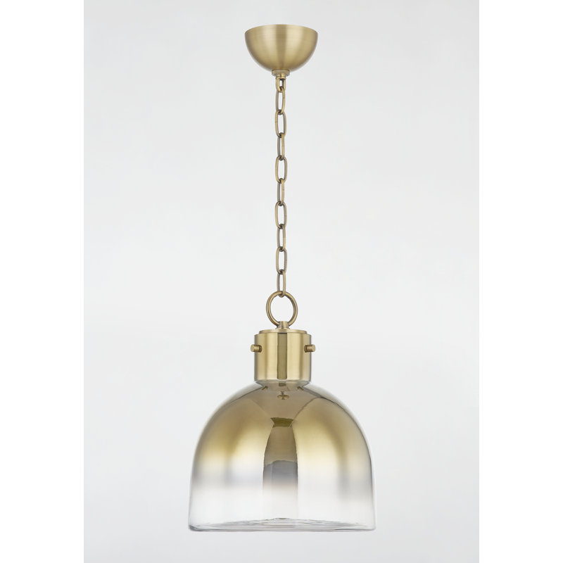 Beryl 1-Light Dome Pendant, 15.25" H x 11.75" W x 11.75" D