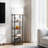 Bugarin 59" Bookcases with LED Light and Remote Control, 3 Color Temperature Column Floor Lamp