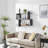 Batravil Floating Geometric Kilter Three-Level Square Accent Shelf-1834662635