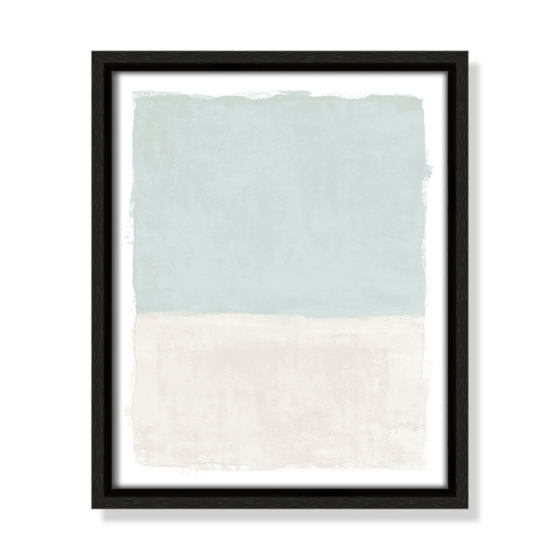 Ocean Tides I Print by Natalie Carpentieri, 9.5'' W x 11.5'' H, Espresso Floater