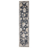 Timeless Fusion Hand Knotted Wool Abstract Area Rug in Black