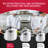 Universal (Extra Large) 53-Quart Aluminum Pressure Cooker for Professional Use – Commercial-Grade, 2 Safety Valves, Reinforced Handles, Easy-Open Lid, – Ideal for Large Kitchens, and Restaurants-86512644
