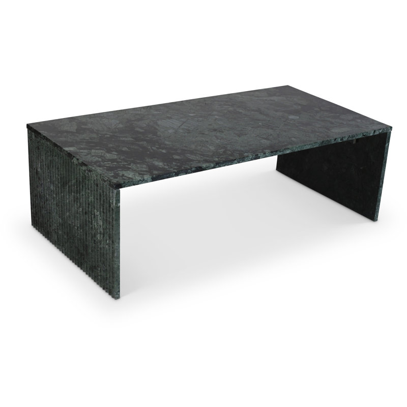 Table basse Jaloni, Marbre vert