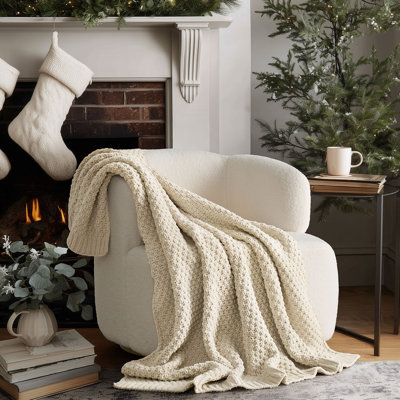Chunky Chenille Weighted Throw Blanket
