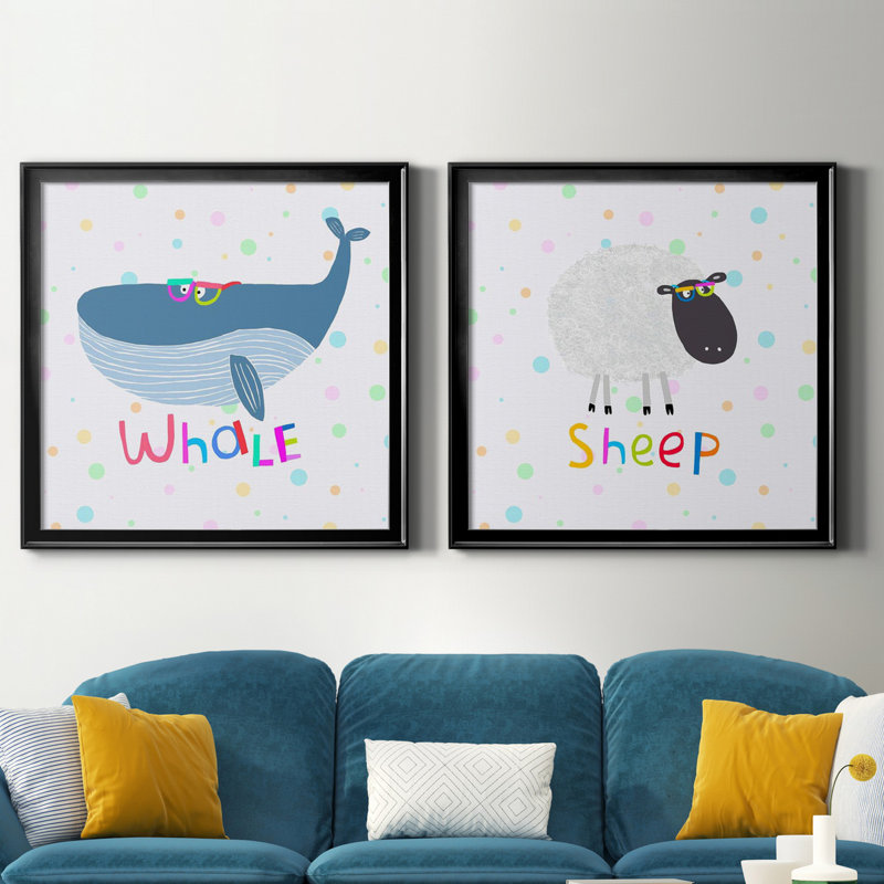 Animal Spots III Animal Spots III - Ensemble de 2 cadres photo sur toile, H 26,5 po x l 53 po x P 1,5 po