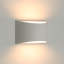 20cm Geometric White Gypsum Wall Lights（set of 2)