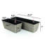 2 Smart Indoor & Outdoor Flower Pots - Hand Woven , Grey Self-Watering System To Weather Changes, Simple Assembly Steps Planter Rectangular For All Gardens And Spaces Handmade, Attractive, Easy-2009282730-1999932134-1999932135
