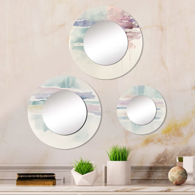 Elizander Metal Round Mirror