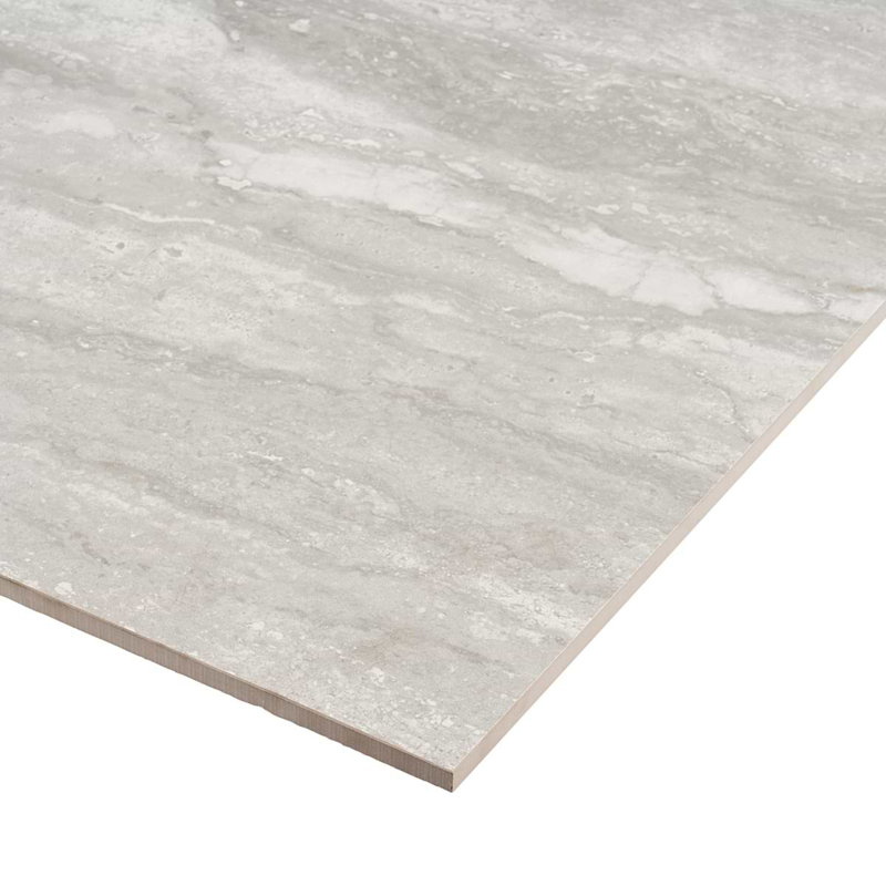 Basic Travertine 24x48 Matte Porcelain Tile, Silver