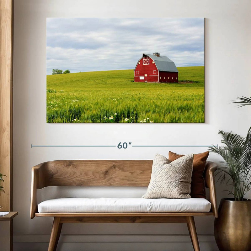 Lilie Palouse Farm Barn, H 34 po x l 51 po