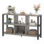 Organisateur de rangement à 6 cubes avec tablette Hulstein, gris clair, 47 pouces-1092638817