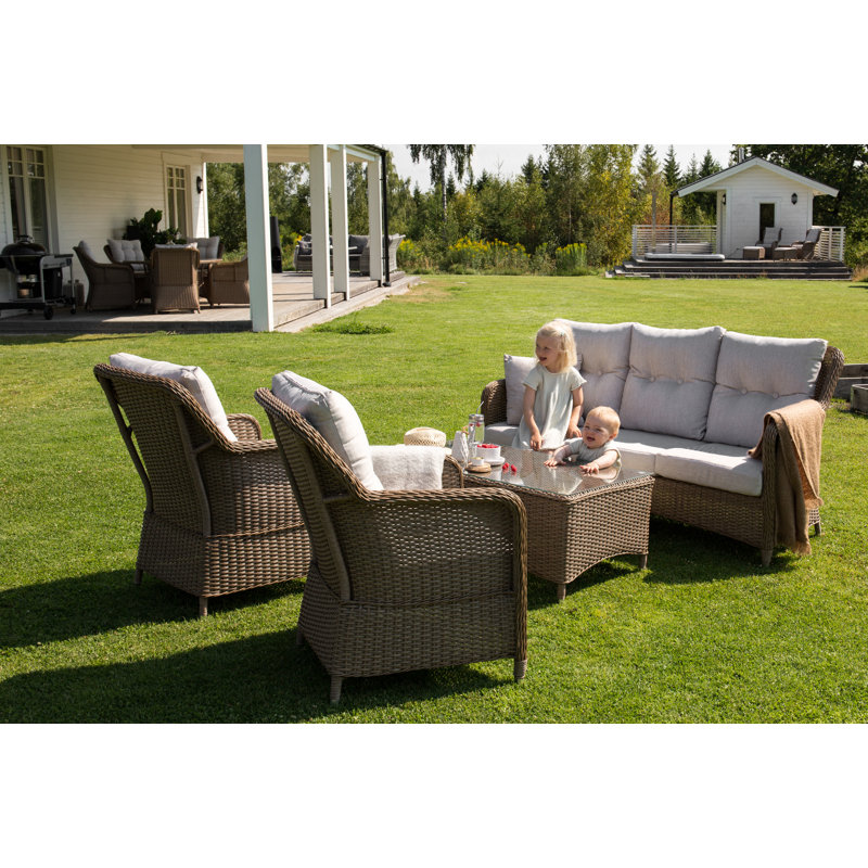 Adhelin 5 Seater Rattan Sofa Set