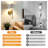 Dimmable Armed Wall Sconces Wireless Empire Metal Shade Gold and White Fixture for Mirror Painting-1260628250