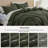  Bedsure 100% Cotton Duvet Cover Queen Size with Fitted Sheet - Waffle Weave Bedding Set （Set of 4）-120539054-120677487