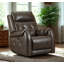 Fauteuil oscillant pivotant en cuir Vandoon-124434706