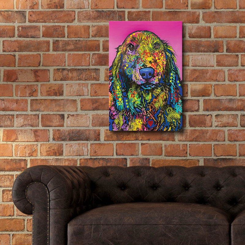 Art mural en verre Hokku Designs «Do You Really Mean It» par Dean Russo ACR-45938, H 24 po x l 16 po x P 0,2 po