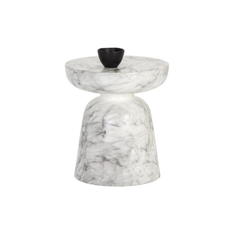 Table de bout Boswell, Marbre blanc