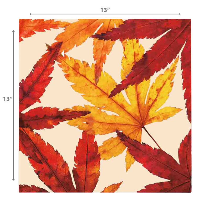 Ensemble de 6 serviettes de table à feuillure décorative 3 pièces