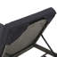 Chaise longue en osier pour cour près de la piscine, noir