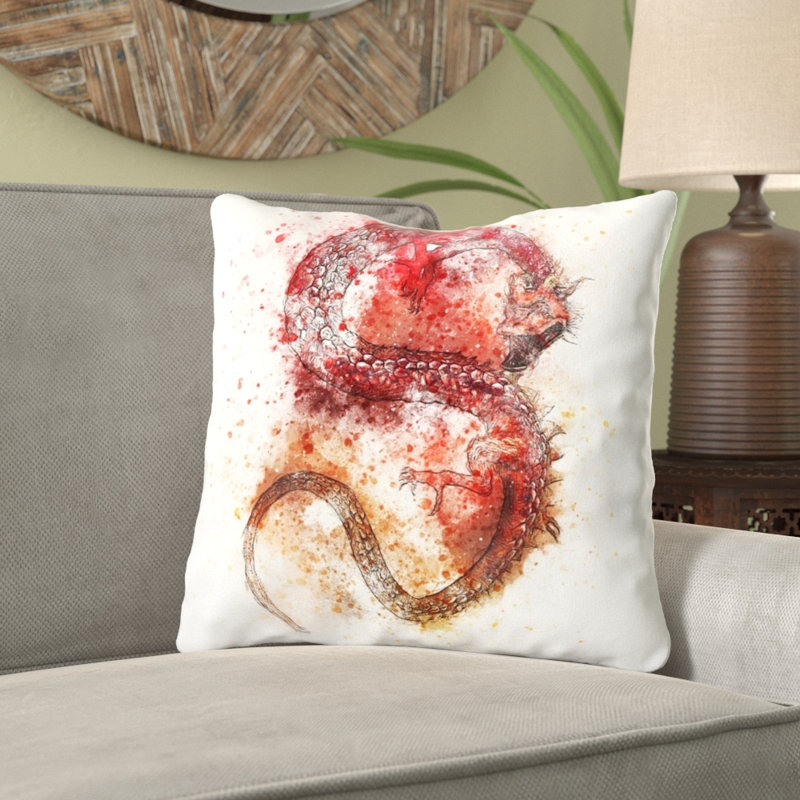 Leonor Outdoor Reversible Throw Pillow, Microsuede, Indoor