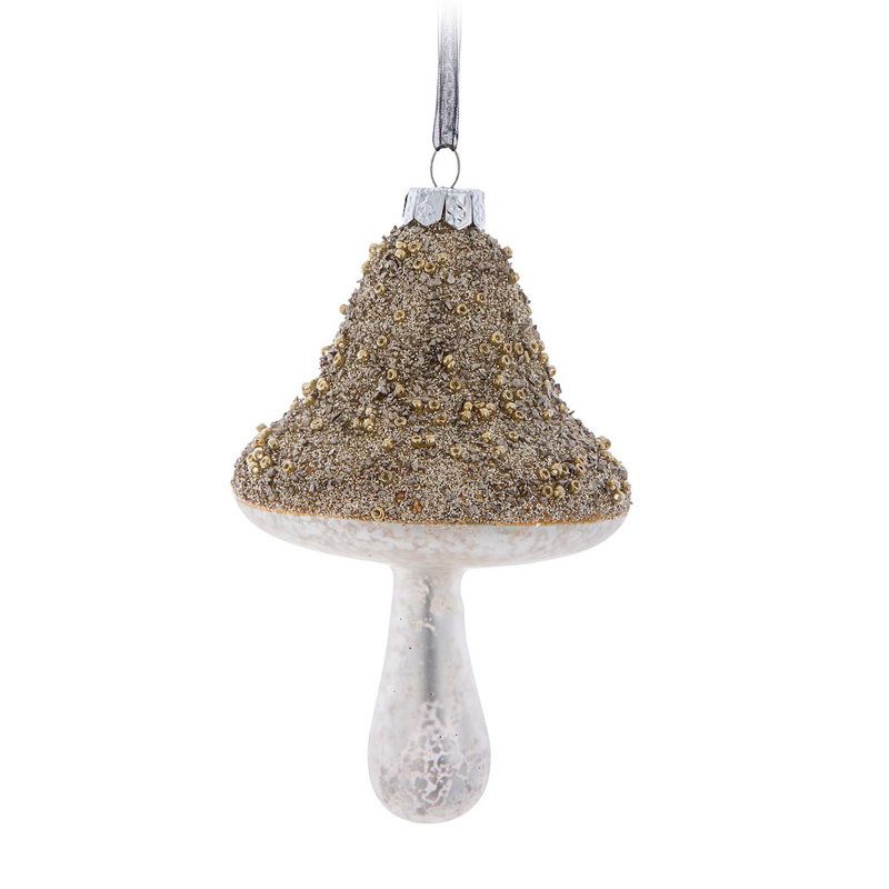 Figurine suspendue champignon scintillant