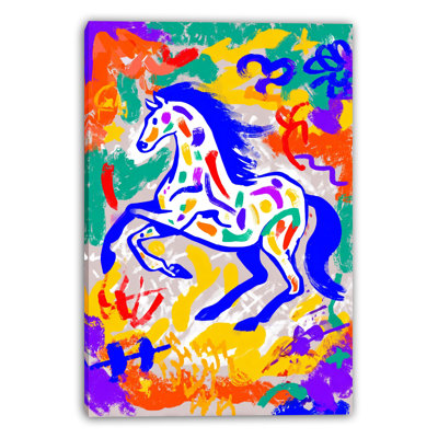 «Electric Pony», art mural sur toile tendue