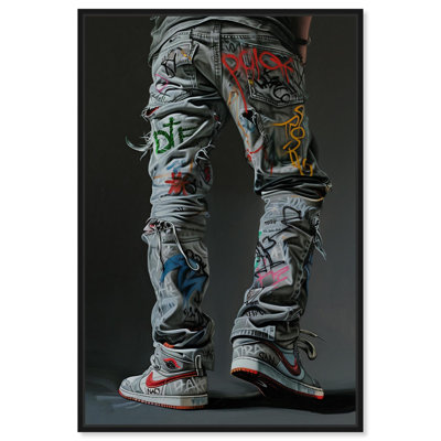 Toile Graffiti pour jeans et espadrilles par Art Remedy