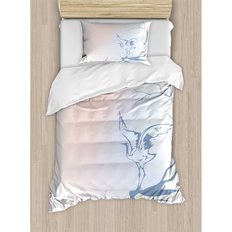Coastal Polyester Duvet Cover, Twin Duvet Cover + 1 Standard Sham