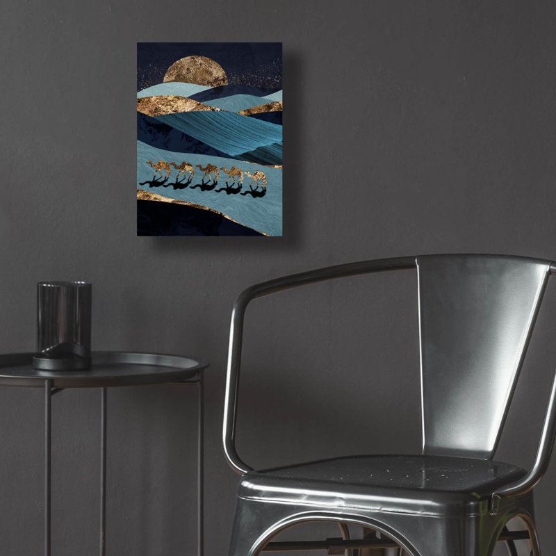  Art mural en verre «Sahara» par Svetlana Aleynikova, H 16 po x l 12 po x P 0,13 po