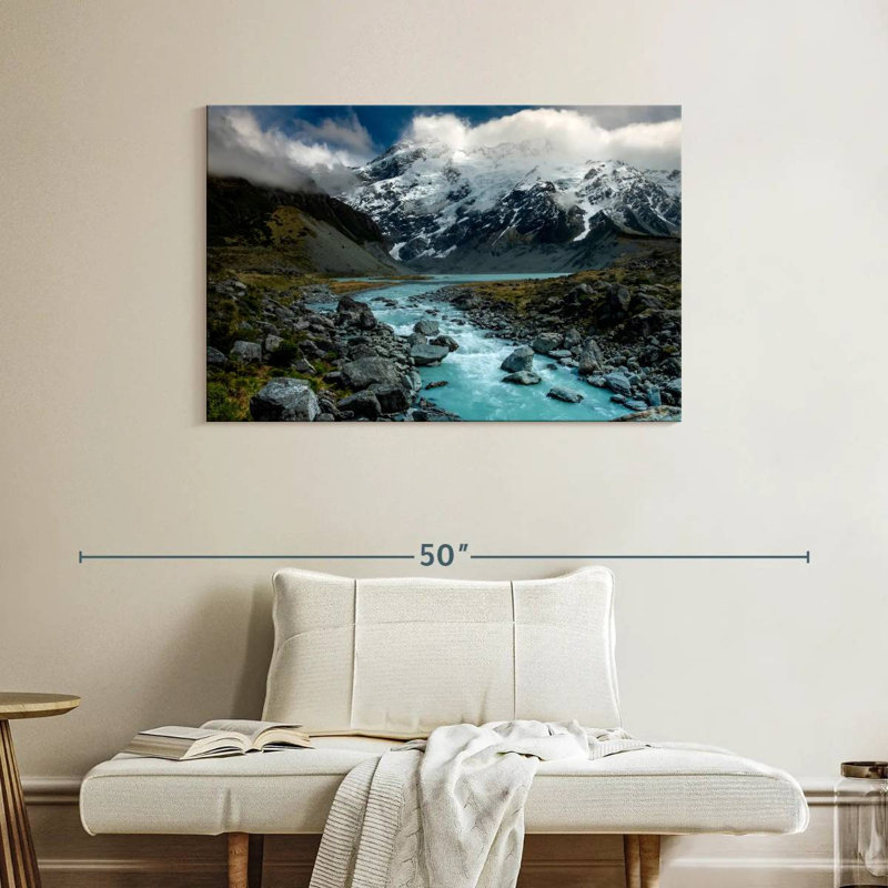 Hooker River Scenery, 26" H x 39" W