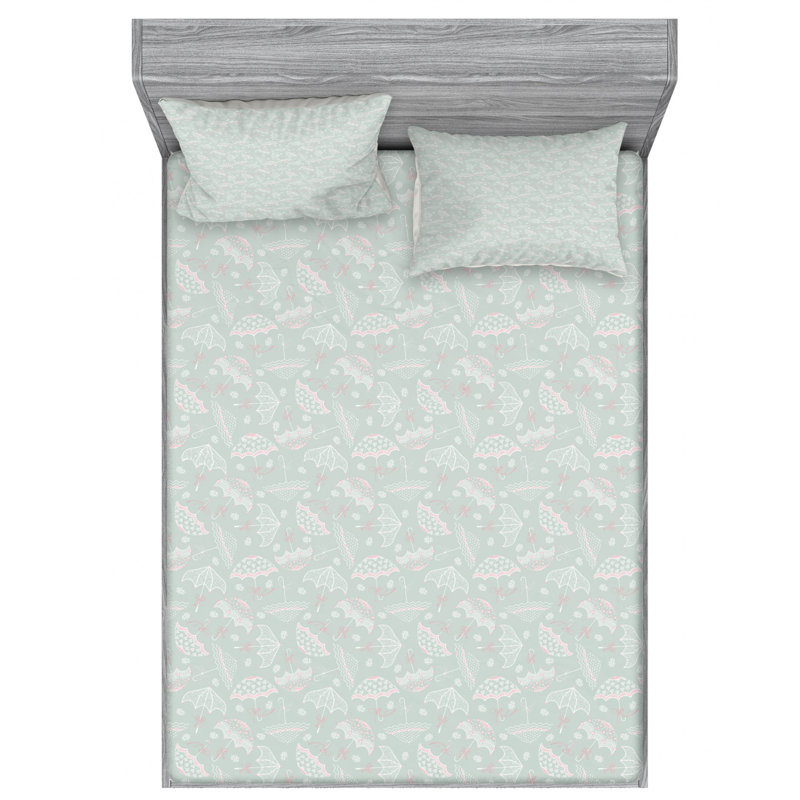 Microfiber Sheet Set, Queen Sheet Set with Fitted Sheet