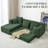 Corduroy Convertible Sleeper Sectional-952529371