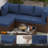 9-Pieces 3.5'' Outdoor Replacement Cushion Set Seat/Back Cushion for 4 Person (Sofa Not Included)-2039453545