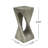 Outdoor Side Table,Twist Shape End Table,Decorative Accent Table,Garden Stool Table For Patio Balcony Beach Pool Side,Lightweight Concrete,Wood Like Texture-1766148654