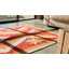 Light Coral Color Antique Native American Flatweave Tribal Geometric Small Navajo Rug