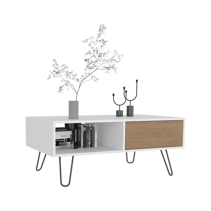 Table basse, 1 tiroir, 1 tablette