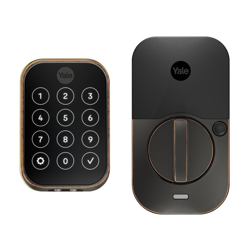 Verrouillage intelligent Yure Assure Lock 2 de Yale avec Bluetooth, Bronze frotté à l'huile, Bluetooth