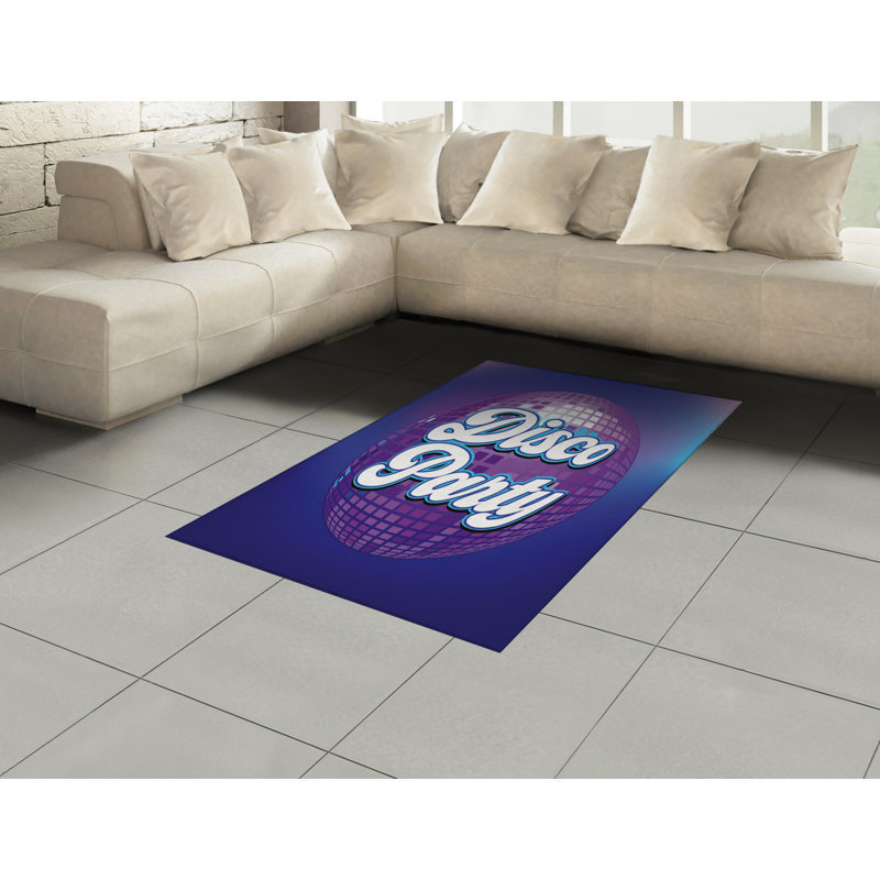 Tapis décoratif coloré en fibres de polyester à haute densité, Rectangle— 4 pi x 5 pi 8 po