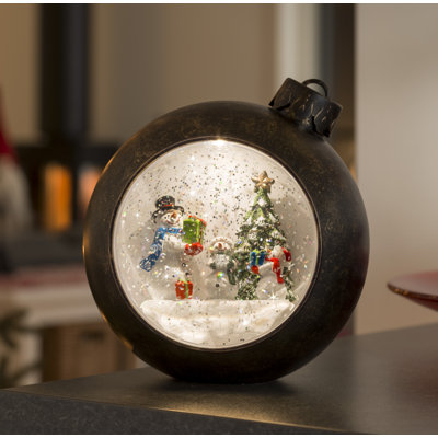 Snowman Scene Lamp