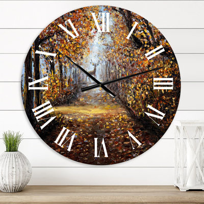 Deer In The Park - Lake House wall clock