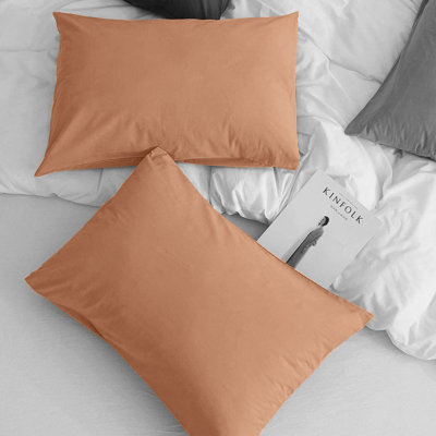 Aspire Homeware Super Soft & Breathable Microfiber Dyed Pillowcase (Pack Of 2)