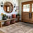 Living Room Rug 8x10 ft Light Brown Area Rug Machine Washable Rug, Non Slip Vintage Rug Stain Resistant Indoor Large Carpet for Bedroom, Boho Rug, Distressed Retro Floor Rug for Classroom, Dorm, Dining Room-2143052277