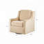 Chaise pivotante rembourrée à 360 degrés-1498220205