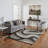 Jakelyn Shag Abstract Designed Black Area Rug-1948948393