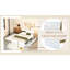 Lit double pleine grandeur avec lit gigogne simple et 2 tiroirs à finition blanche lustrée-1702393249-1702393250