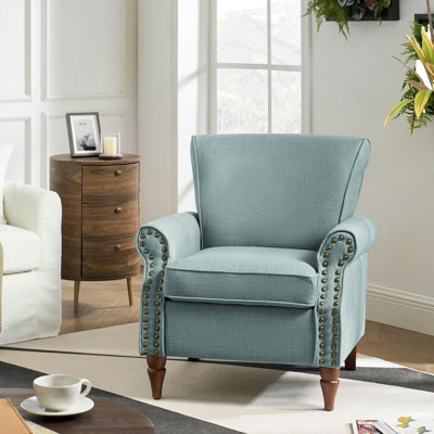  Fauteuil rembourré 30 po avec pieds en bois massif Mooresville