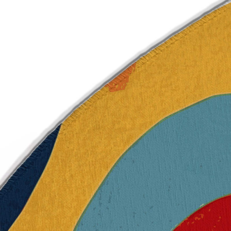 Tapis intérieur et extérieur Bouncy Spark, Rond 5 pi