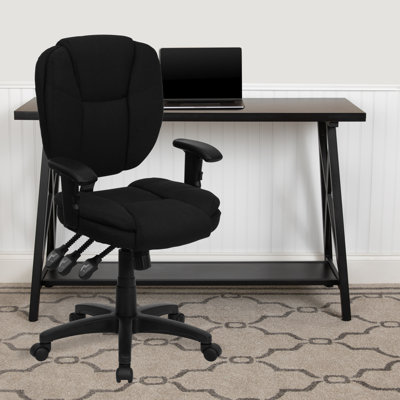 Mid-Back Multifunction Ergonomic Task Office Chair with Pillow Top Cushioning